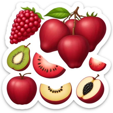 Framboesa  fruta sticker