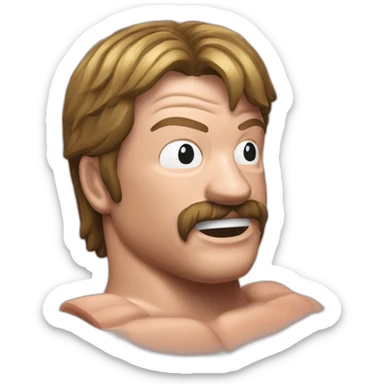 Rowdy Roddy Piper WWF sticker