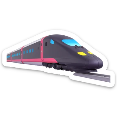 high speed bullet train sticker