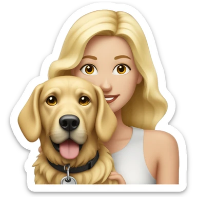 Blond 40’s with my dog sticker