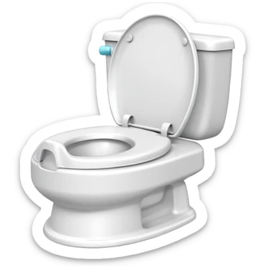 Standard potty trainer without a person on it. sticker