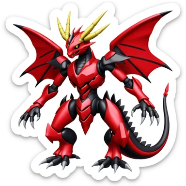 Giratina-Scizor-Pokémon-Digimon-Fakémon-creature sticker