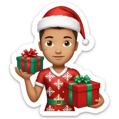 Indian cricket player pant Christmas dress with gift box that gift box front side print Brisbane heat today loss sticker