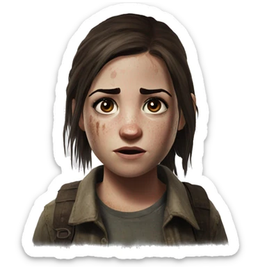 Ellie the last of us sticker