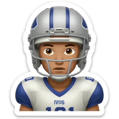 american football player sticker