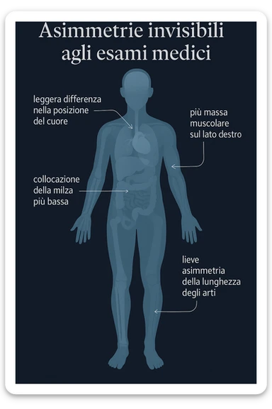 Asimmetrie invisibili agli esami medici sticker