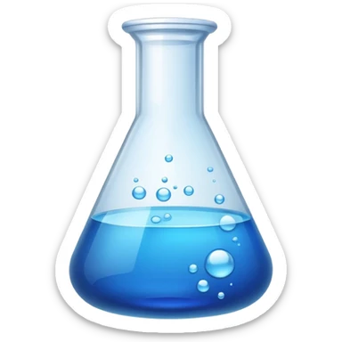 chemistry and lab work icon sticker