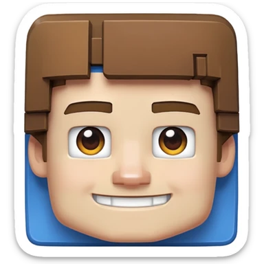 Steve Minecraft Block sticker
