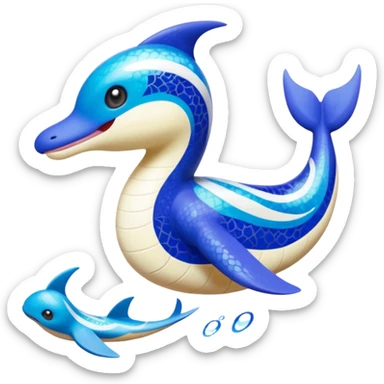 Meloetta-Kyogre-Lapras-Latios-Pokémon-Fakémon-fusion-hybrid-creature sticker