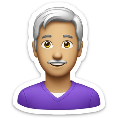 Purple euro  sticker