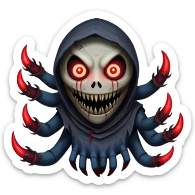 creepy dark entity from dead by daylight emoji sticker