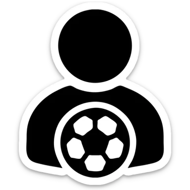 user icon for Alianza Lima fan club, incorporating a soccer element sticker