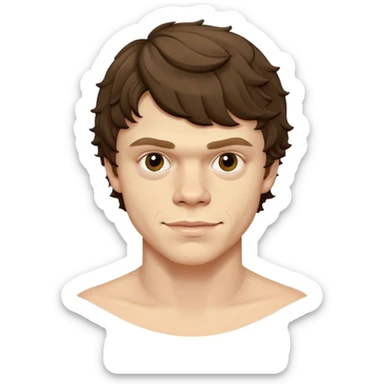 evan peters dimples and scruff sticker