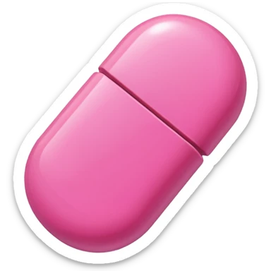 pink medication sticker