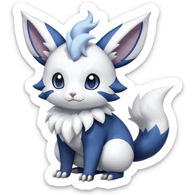 Shiny Furret-Minccino-Meowstic-Absol-Zangoose-Hybrid (Full body) sticker