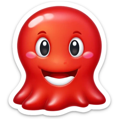 generate an emoji-style image of a gusher gummy sticker