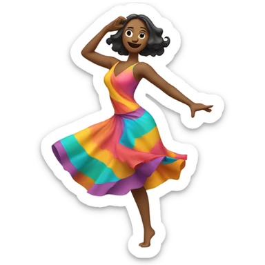 Mujer bailando  sticker
