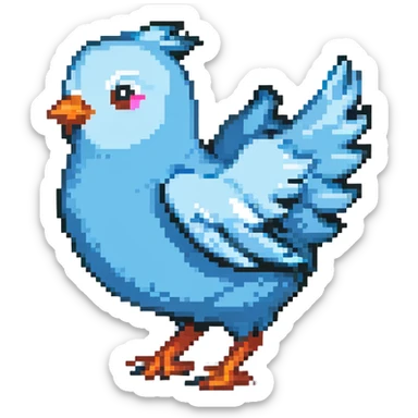 funny Twitter X icon with motion sticker