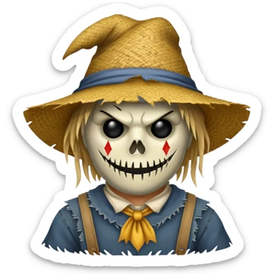 scarecrow villain sticker