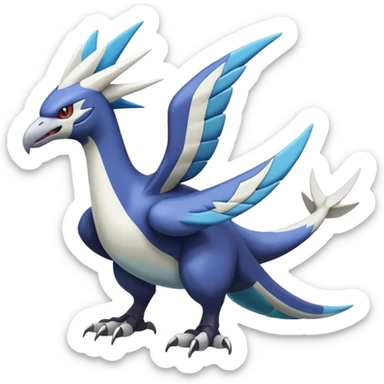 Silvally-Latios-Palkia-Dialga-Lugia-Nargacuga-Noivern-fusion-Fakémon-Pokémon-creature (full body) sticker