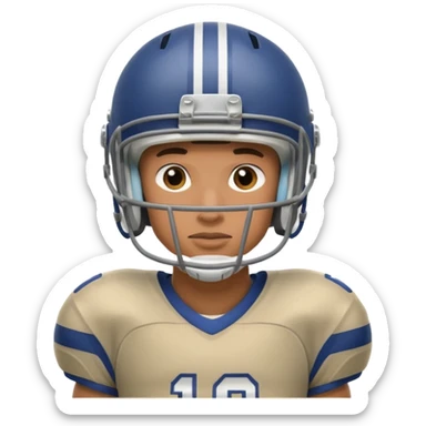 american football player sticker