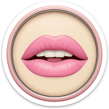 pastel beige and pink palette, lipstick mark on rim, soft grain texture, minimal flat design, no background, cozy pinterest vibe sticker
