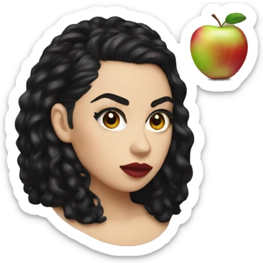 Apple charli xcx sticker