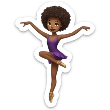 Modern jazz dancer sticker