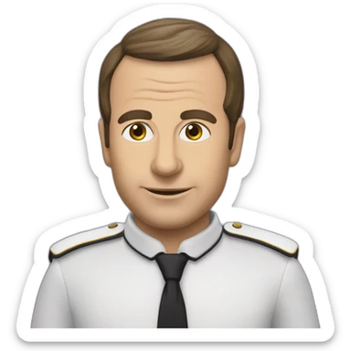 macron tète d’aubergine sticker