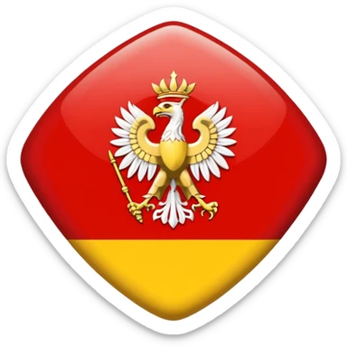 give me a symbol to combine my polish and macedonian roots that is simple and legible sticker