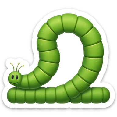 Inchworm with arch sticker