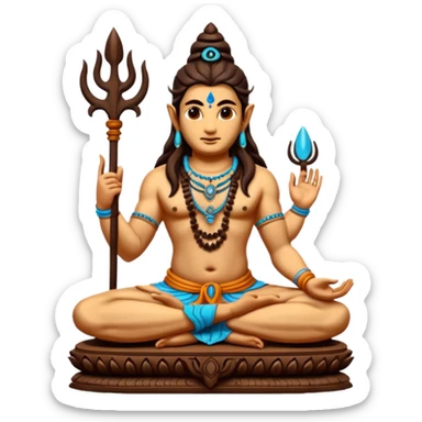 Damru of lord shiva sticker