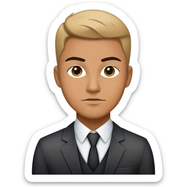 30-year-old professional, they balance a smart, put-together style with subtle edgy elements that hint at their fascination with crime and psychology. sticker