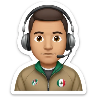 Mexican American football coach sticker