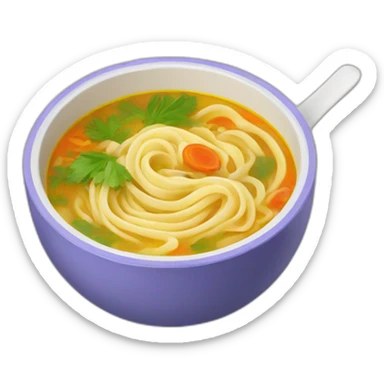Moldovan chicken noodle soup sticker