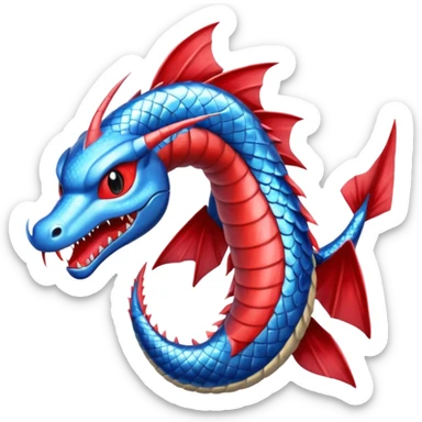 glitter pokemon gyarados sticker