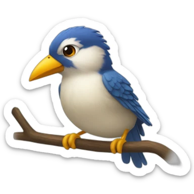 petit oiseau tu peux pas voler sticker