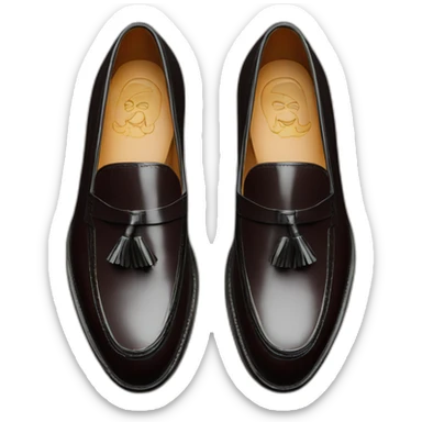 alden tassel loafers sticker
