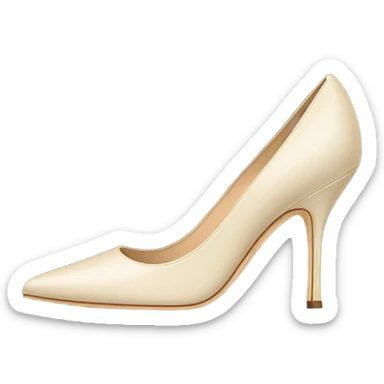Cream Heels Manolo blahnik  sticker