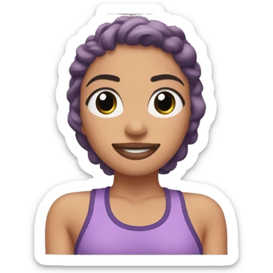 Lila instax Mini + fitness pic  sticker