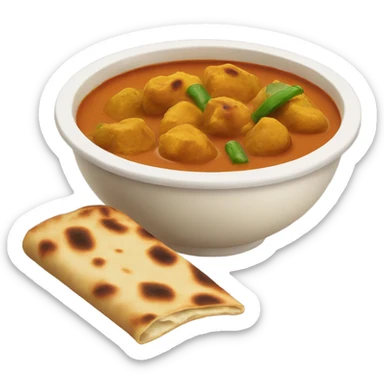 curry with naan  sticker