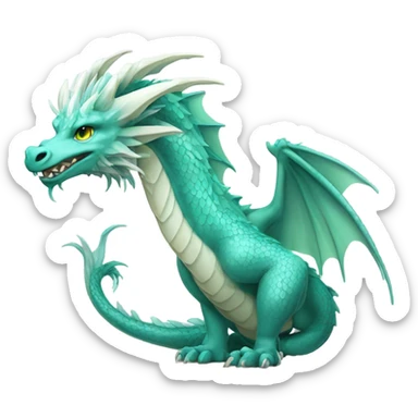 Haku the dragon sticker