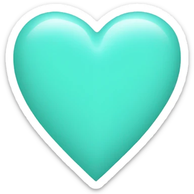 tiffany blue heart sticker
