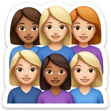 Empowered women sticker