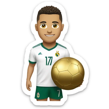Ronaldo avec dix ballon d'or  sticker
