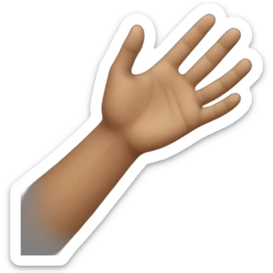 man lift his hand up  sticker