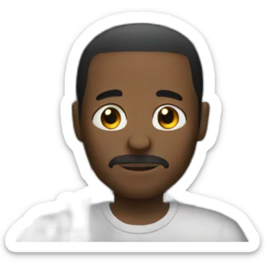 Black man in prison sticker