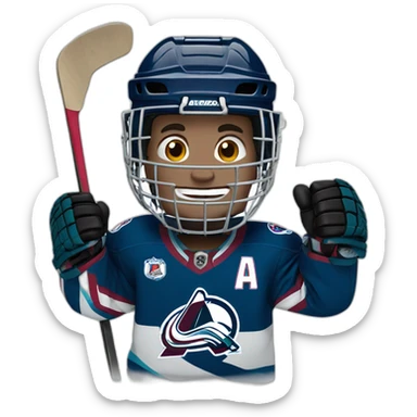 avalanche hockey player emoting sticker