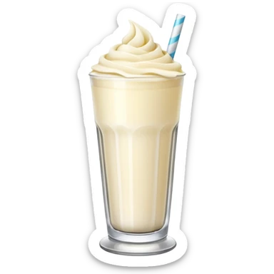 Vanilla milkshake sticker