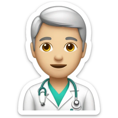 Patient in hospital sticker